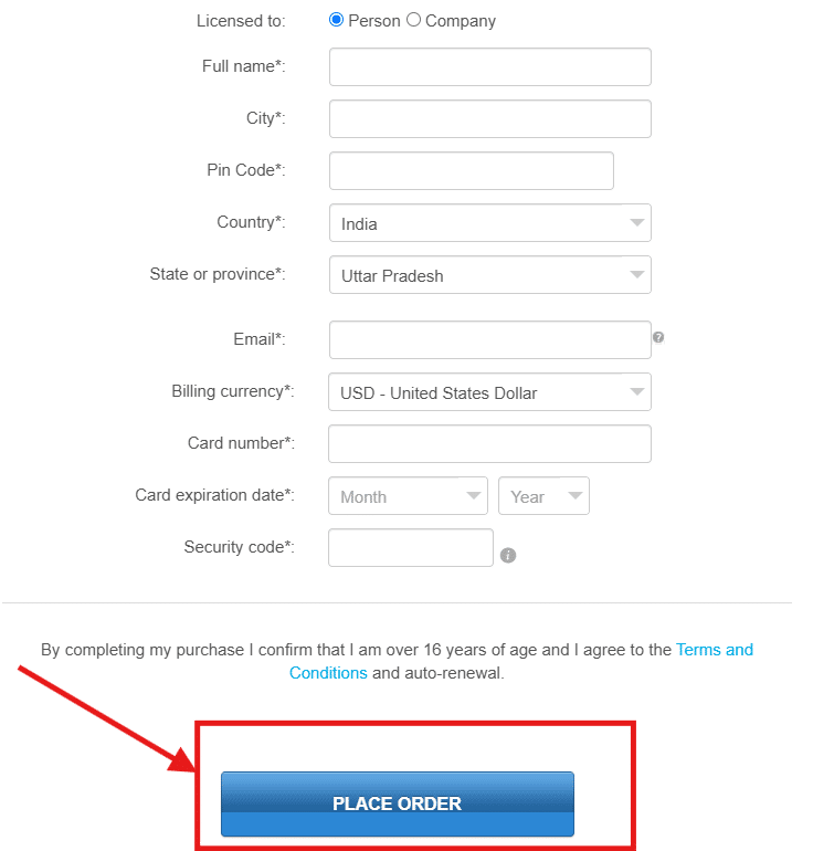SEO Powersuite Place Order